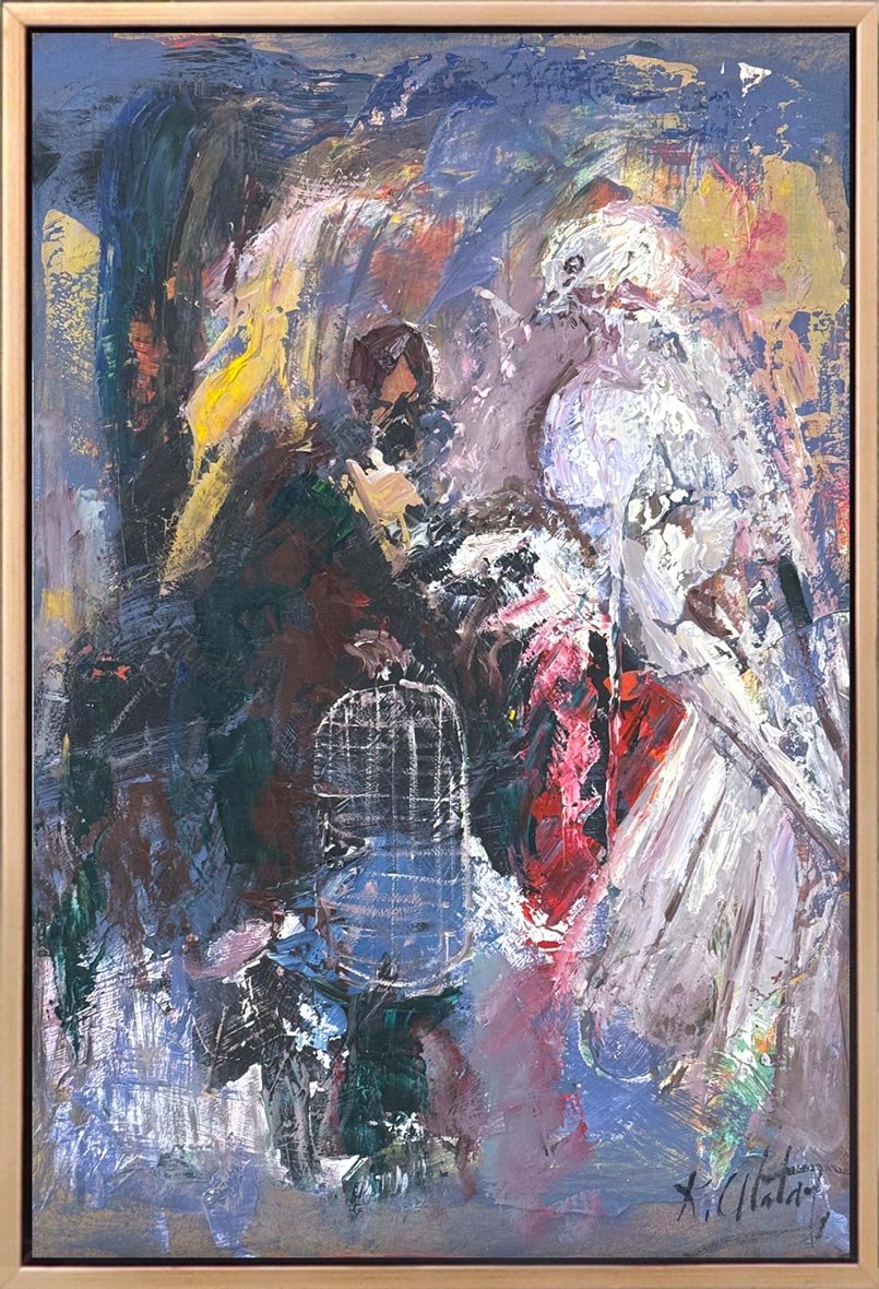 Kafesteki Sessizlik Yağlı Boya Tablosu