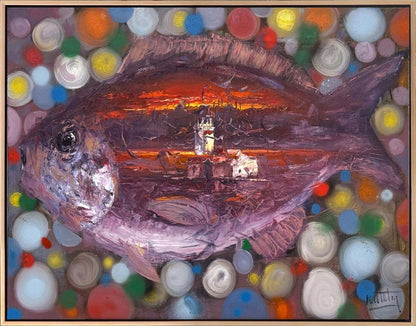 Denizin Gözünde İstanbul Yağlı Boya Tablosu