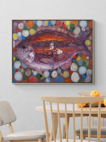 Denizin Gözünde İstanbul Yağlı Boya Tablosu