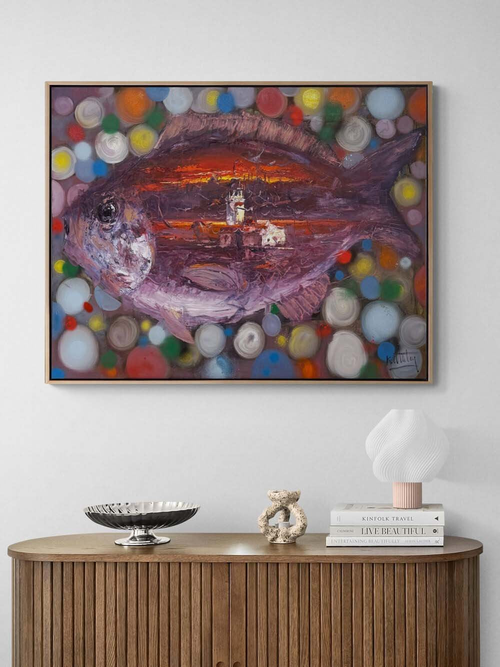 Denizin Gözünde İstanbul Yağlı Boya Tablosu