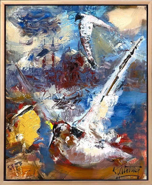 Özgürlüğe Dokunuş Yağlı Boya Tablosu