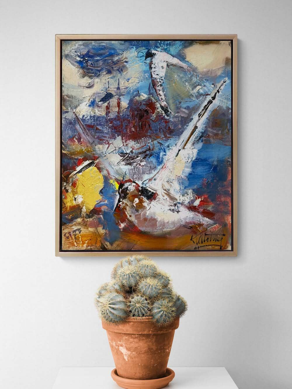 Özgürlüğe Dokunuş Yağlı Boya Tablosu