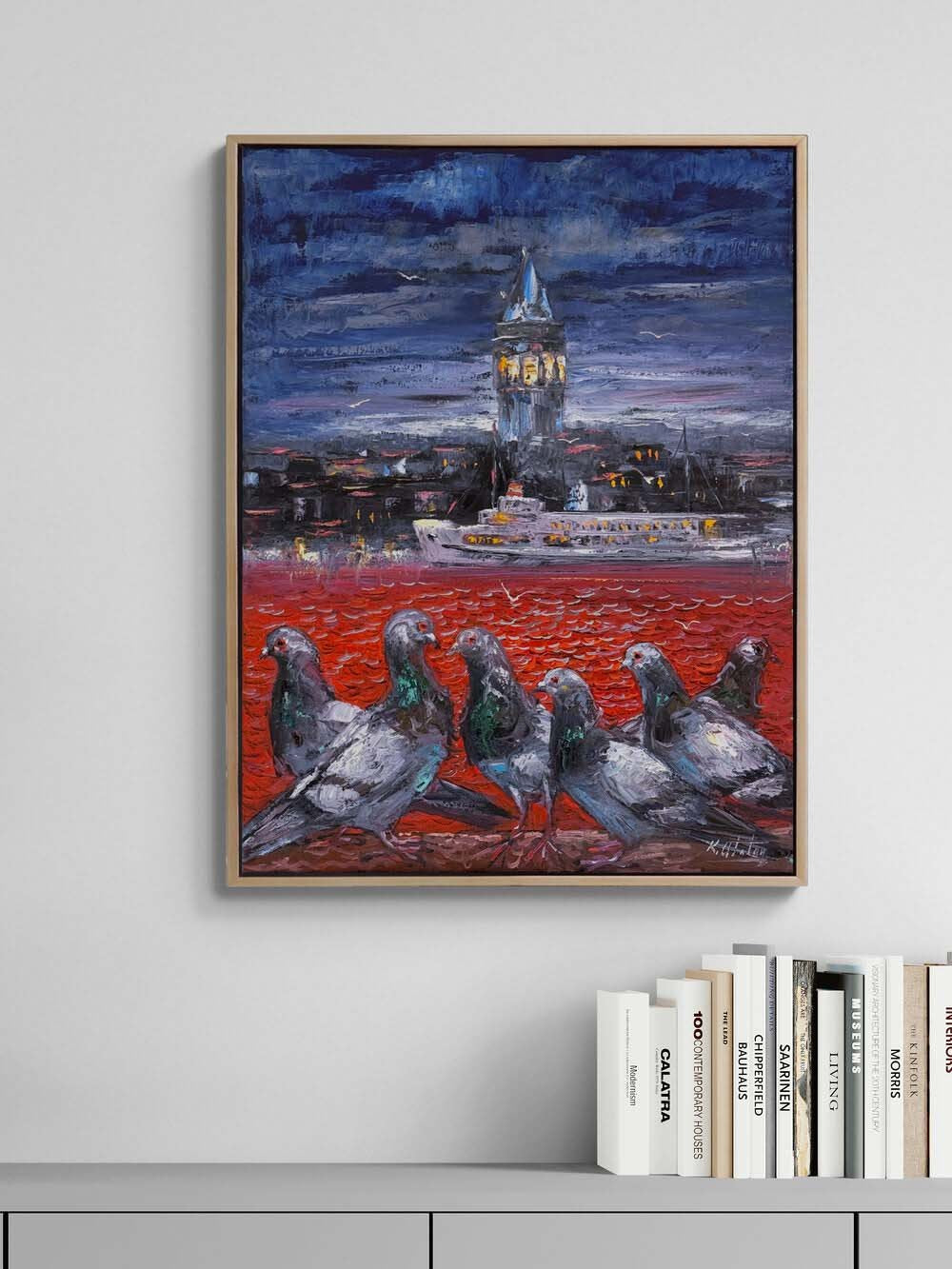 Galata’nın Yankısı Yağlı Boya Tablosu