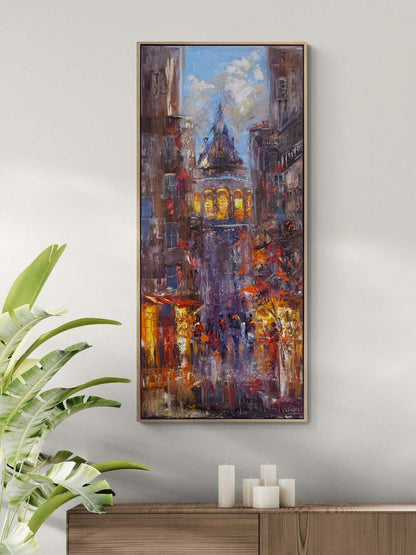 Şehrin Gürültüsü Yağlı Boya Tablosu