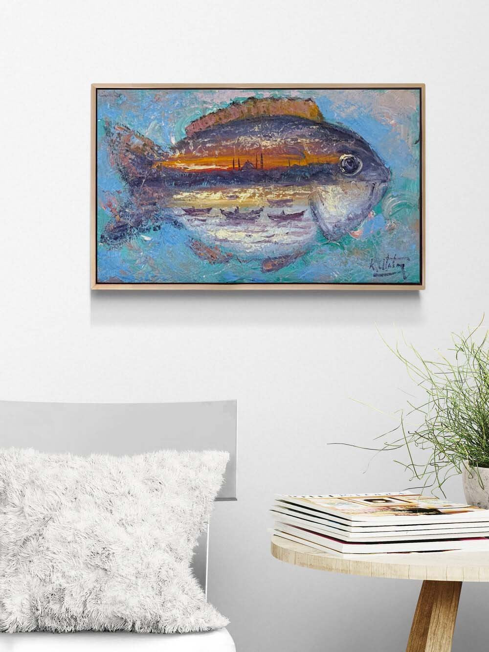 Suların Altındaki İstanbul Yağlı Boya Tablosu