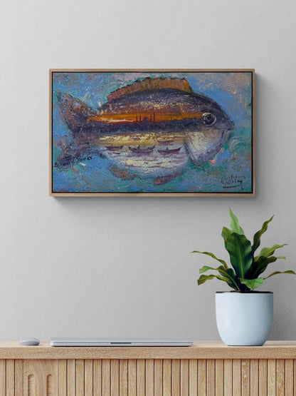 Suların Altındaki İstanbul Yağlı Boya Tablosu