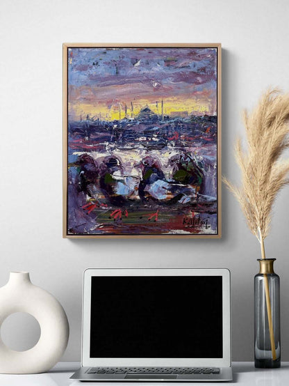 İstanbul’un Kanatları Yağlı Boya Tablosu