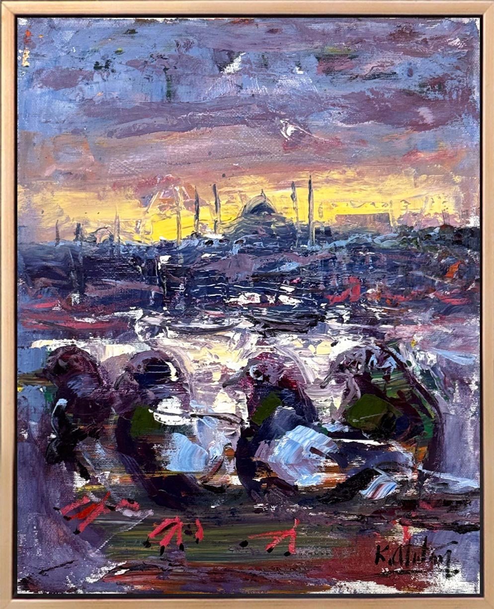 İstanbul’un Kanatları Yağlı Boya Tablosu