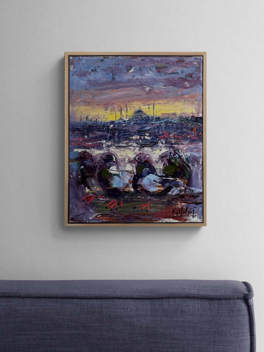 İstanbul’un Kanatları Yağlı Boya Tablosu