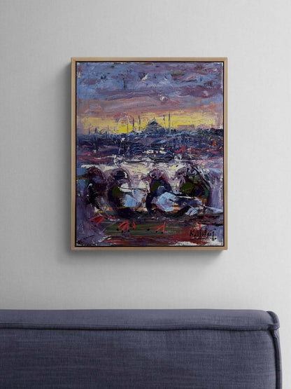 İstanbul’un Kanatları Yağlı Boya Tablosu