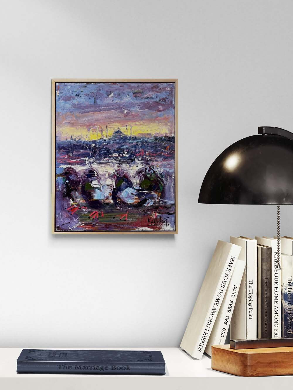 İstanbul’un Kanatları Yağlı Boya Tablosu