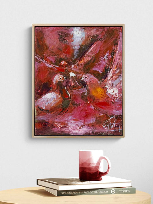 Kırık Kanatların Şarkısı Yağlı Boya Tablosu