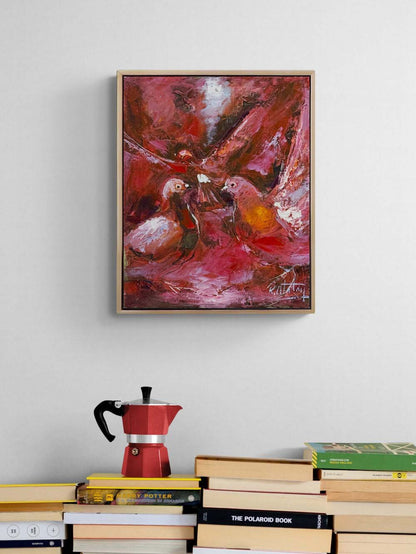 Kırık Kanatların Şarkısı Yağlı Boya Tablosu