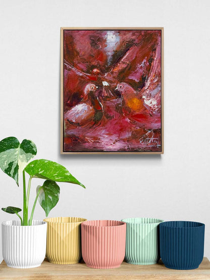 Kırık Kanatların Şarkısı Yağlı Boya Tablosu