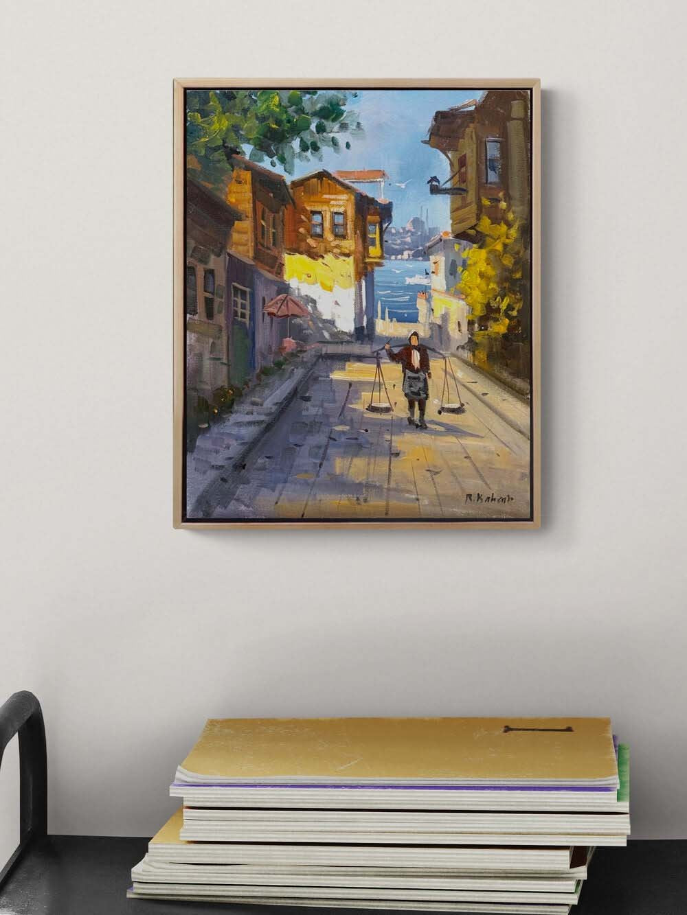 Eski Sokakların Sessizliği Yağlı Boya Tablosu