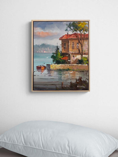 Boğaza Açılan Yol Yağlı Boya Tablosu