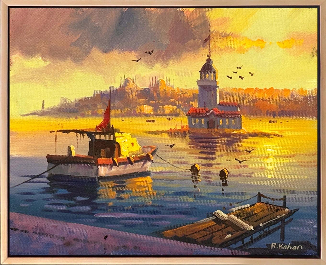 Üsküdar'da İskele Yağlı Boya Tablosu