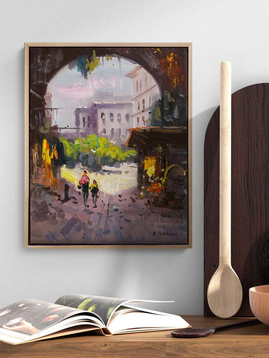 Kentde Sessizlik Yağlı Boya Tablosu