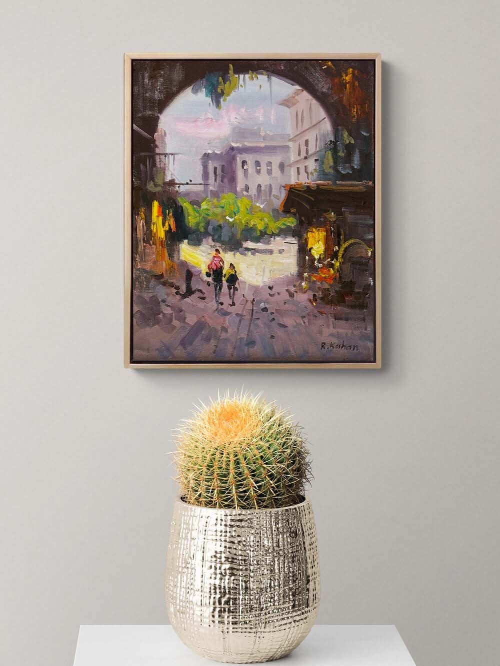 Kentde Sessizlik Yağlı Boya Tablosu