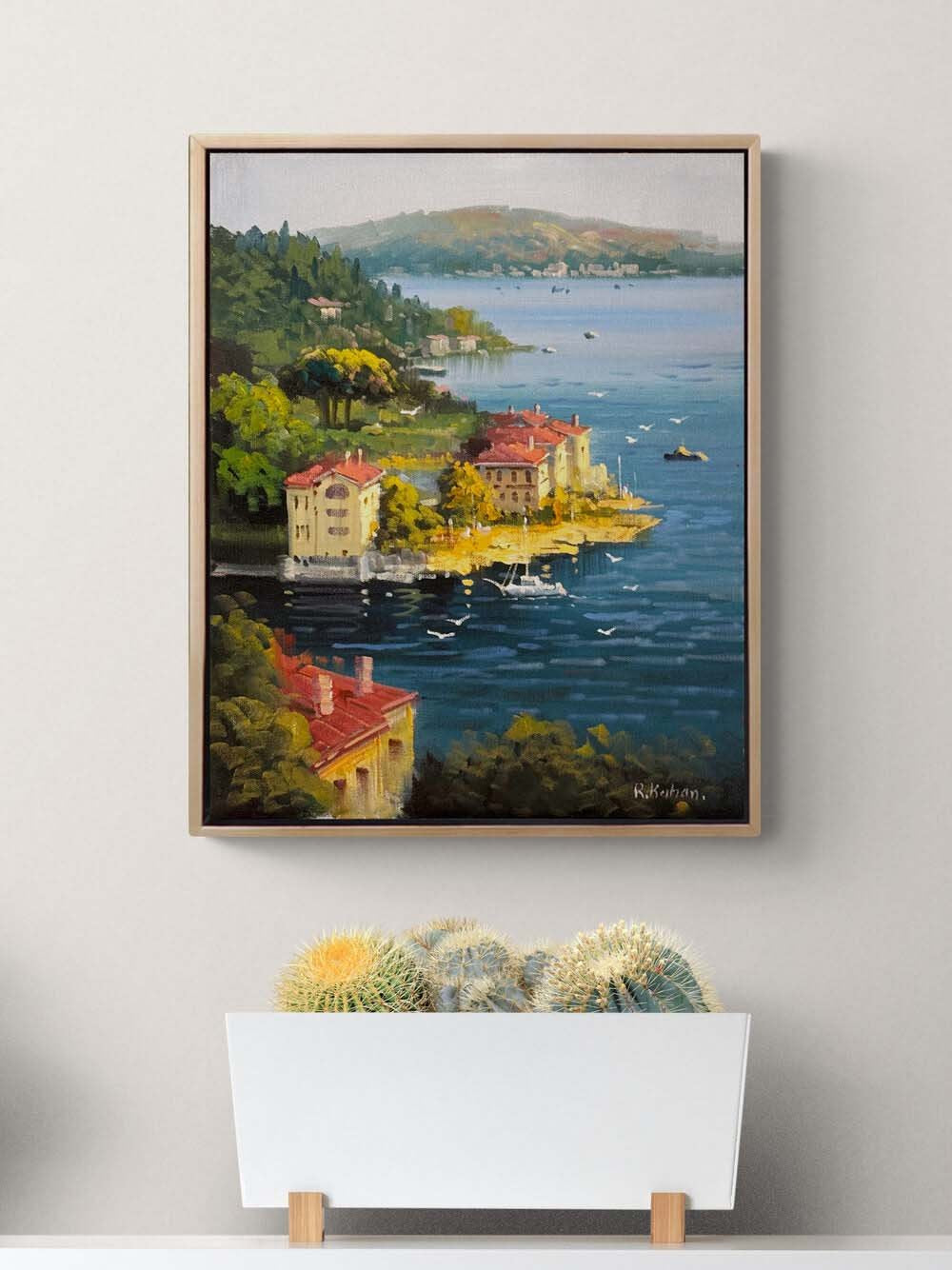 Akşamüstü İstanbul’da Yağlı Boya Tablosu