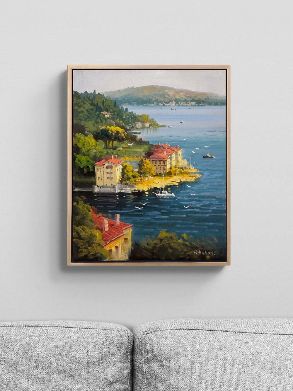 Akşamüstü İstanbul’da Yağlı Boya Tablosu