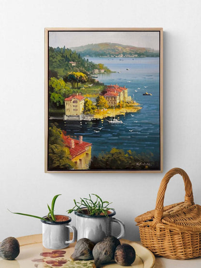 Akşamüstü İstanbul’da Yağlı Boya Tablosu