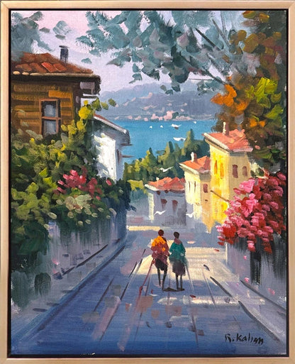 Sokaklarda Zaman Yağlı Boya Tablosu