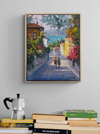 Sokaklarda Zaman Yağlı Boya Tablosu