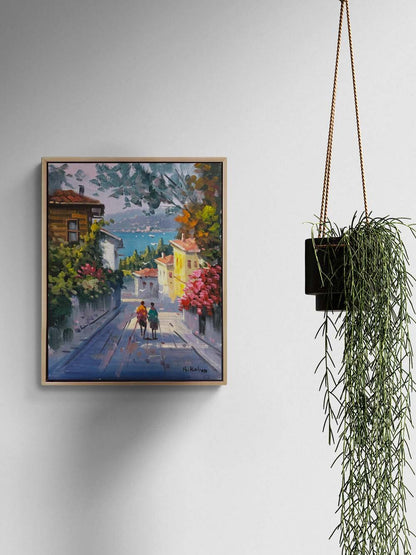 Sokaklarda Zaman Yağlı Boya Tablosu