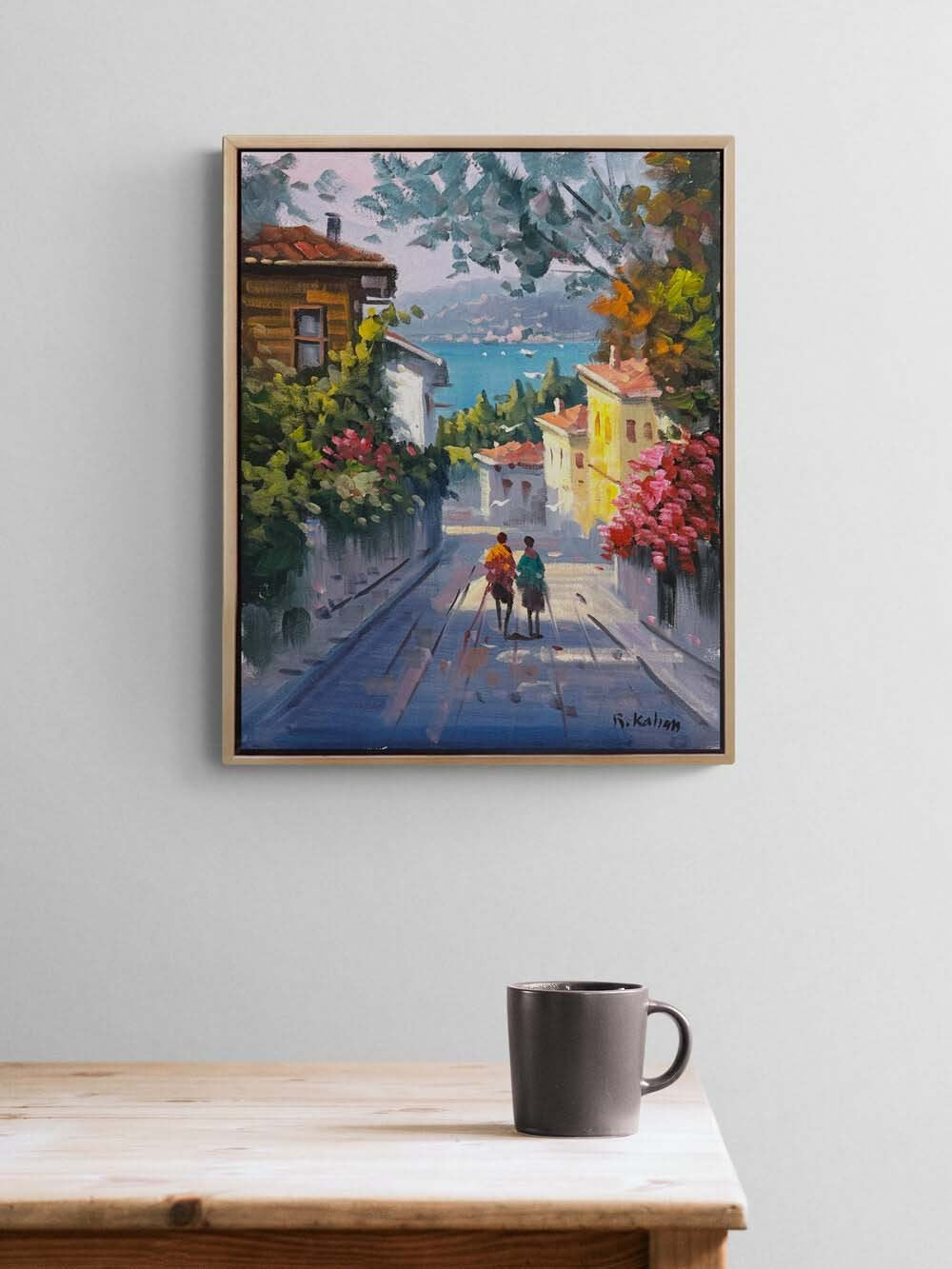 Sokaklarda Zaman Yağlı Boya Tablosu