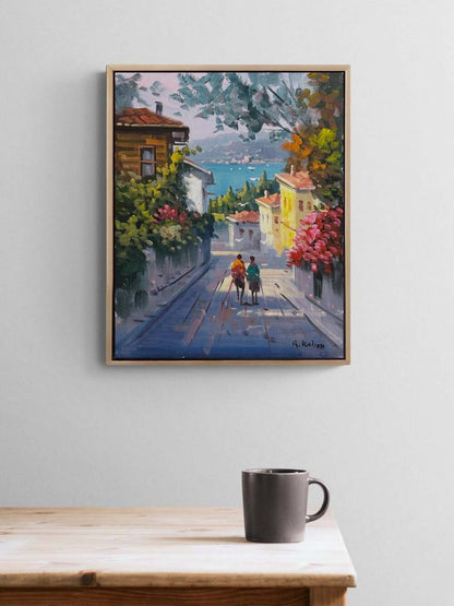 Sokaklarda Zaman Yağlı Boya Tablosu