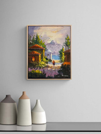 Boğaza Yürüyenler Yağlı Boya Tablosu