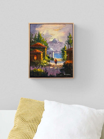 Boğaza Yürüyenler Yağlı Boya Tablosu