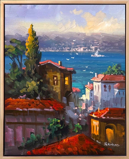 Denize Açılan Hatıra Yağlı Boya Tablosu