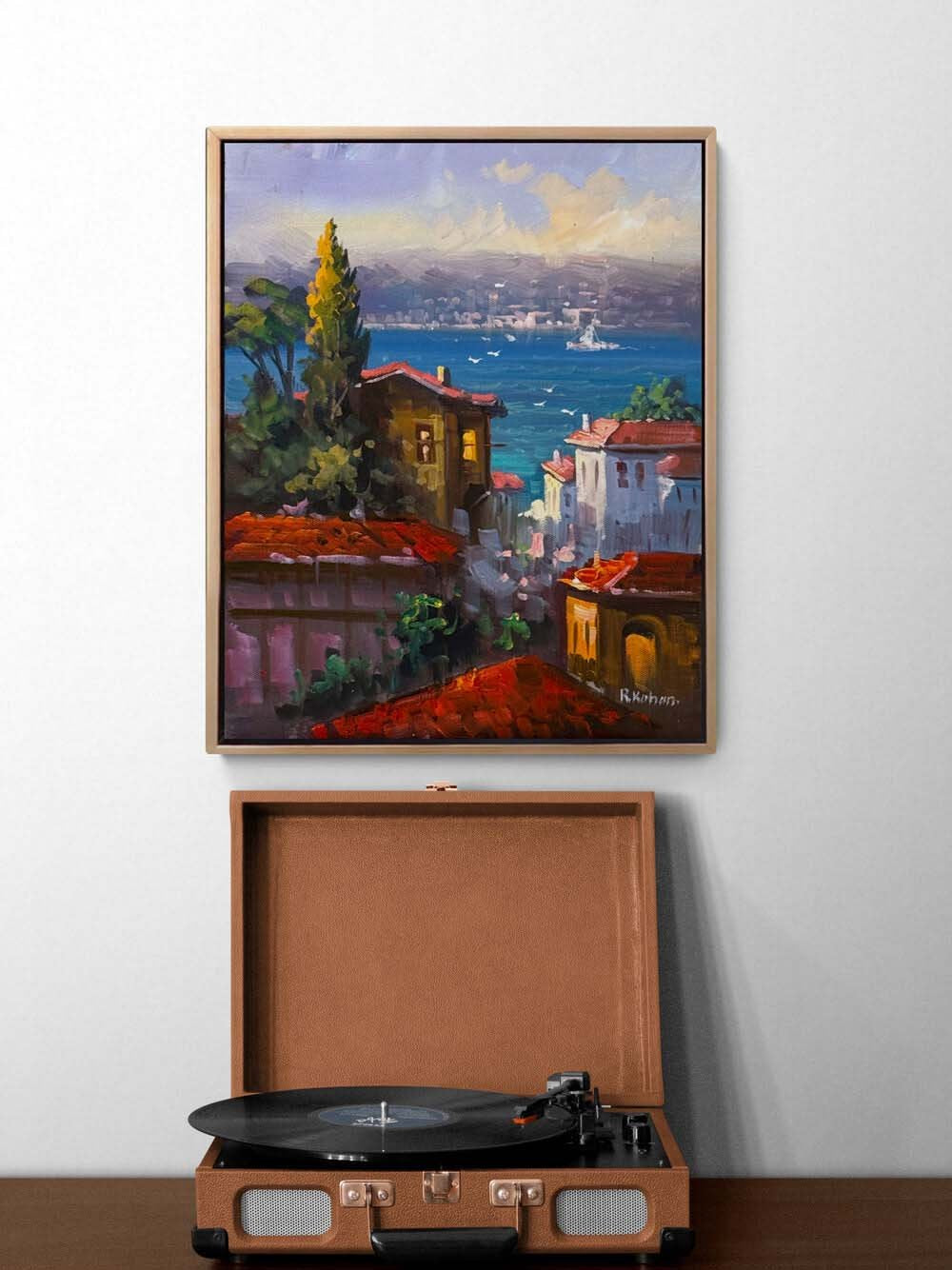 Denize Açılan Hatıra Yağlı Boya Tablosu