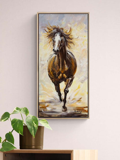 Yılkı Atı Yağlı Boya Tablosu