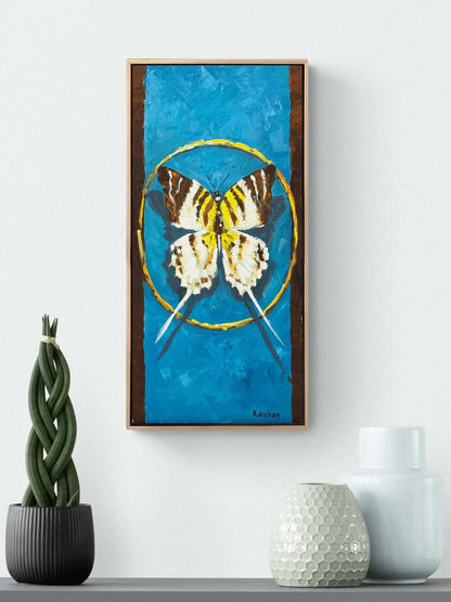 Bir Kelebeğin Öyküsü Yağlı Boya Tablosu