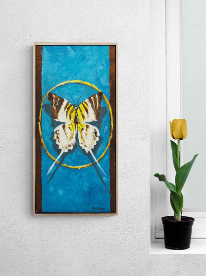 Bir Kelebeğin Öyküsü Yağlı Boya Tablosu