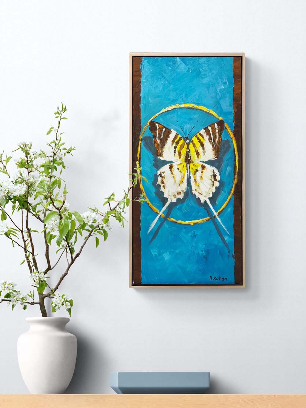 Bir Kelebeğin Öyküsü Yağlı Boya Tablosu