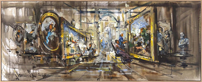 Bir Galerinin Hikayesi Yağlı Boya Tablosu