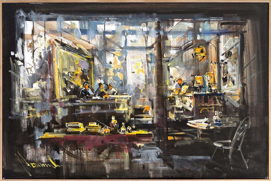 Atölyenin Kalbi Yağlı Boya Tablosu