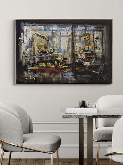 Atölyenin Kalbi Yağlı Boya Tablosu