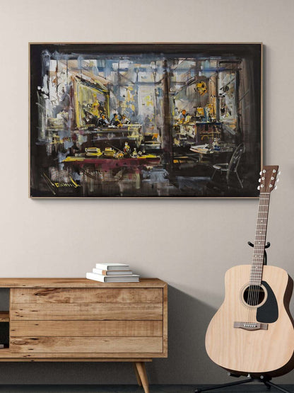 Atölyenin Kalbi Yağlı Boya Tablosu