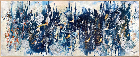 Yükselişte Sessiz Kanatlar Yağlı Boya Tablosu