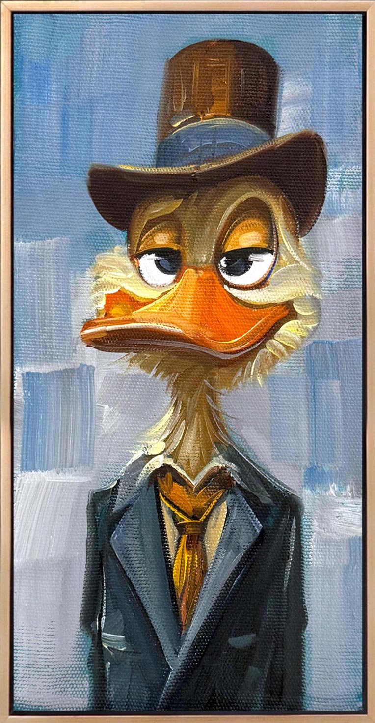 Patron Ördek Yağlı Boya Tablosu