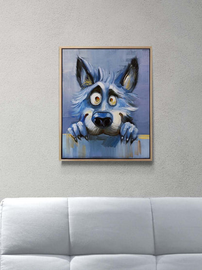 Aç Kurt Yağlı Boya Tablosu