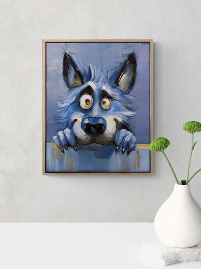 Aç Kurt Yağlı Boya Tablosu