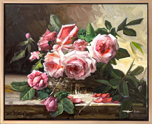 Güllerin Zamanı Yağlı Boya Tablosu