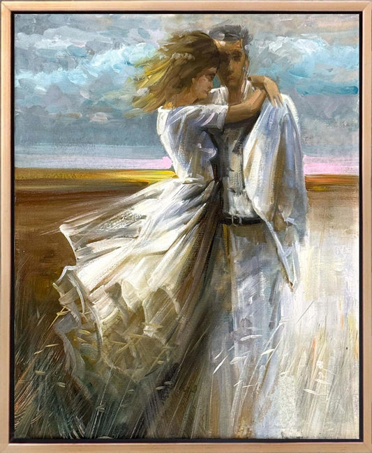 Kalplerin Buluşması Yağlı Boya Tablosu