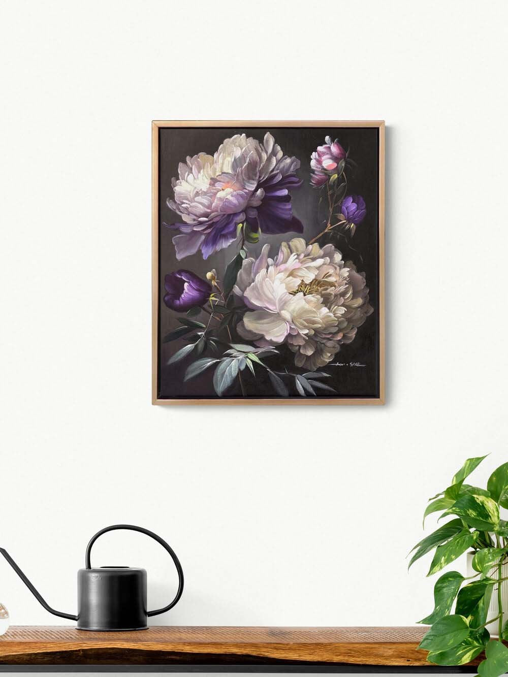 Şakayık Çiçeği Yağlı Boya Tablosu